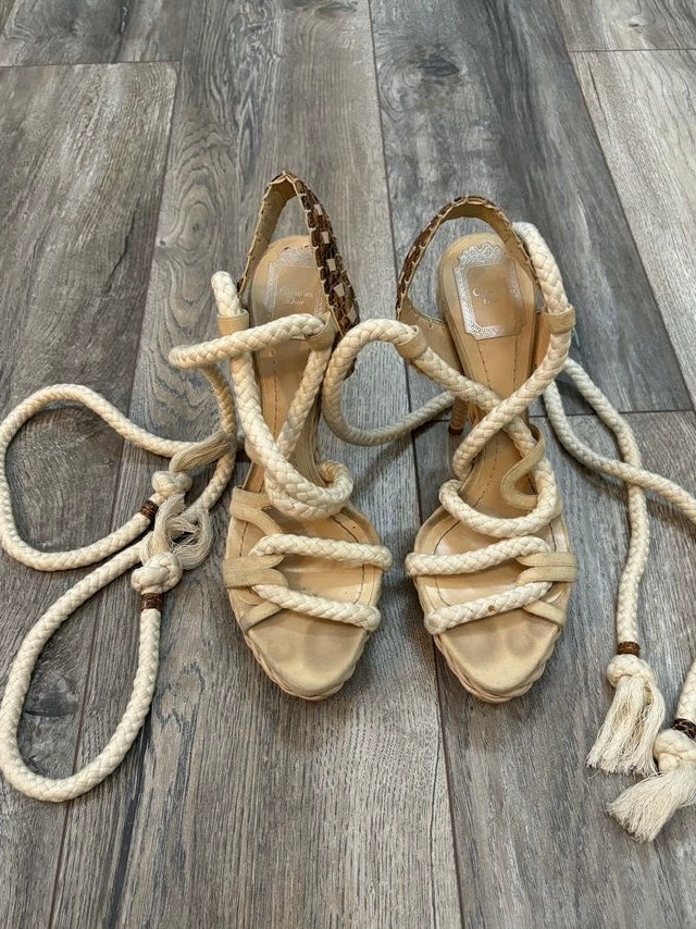 Dior Tahiti Rope Lace Up Heels - 40