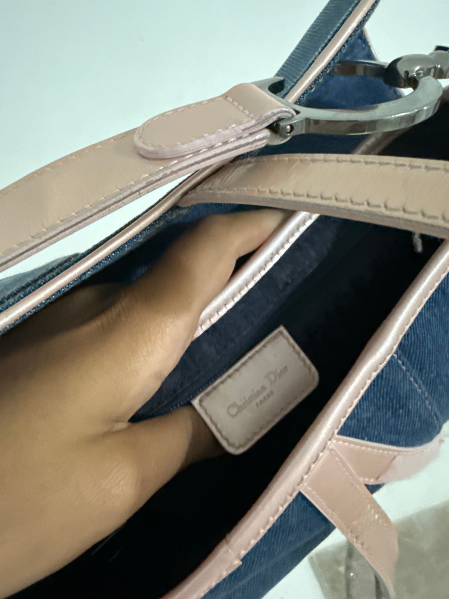 Dior Denim Saddle Bag
