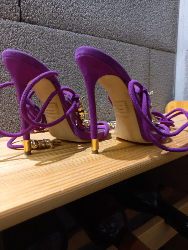 Dsquared2 Barbed Wire Heels Purple - 38