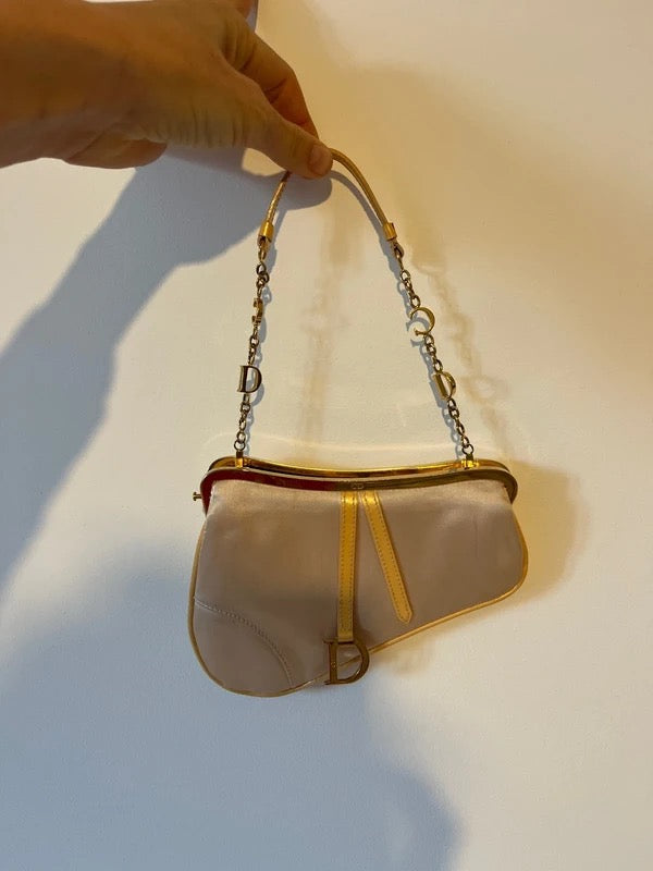 Dior Satin Mini Saddle Bag