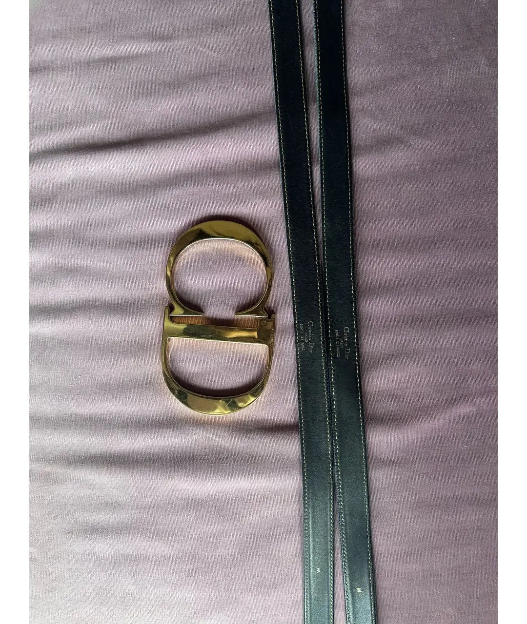 Dior CD Oversized Denim Belt