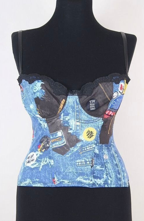 Dior Galliano Miss Diorella Trompe L'oeil Bustier - S