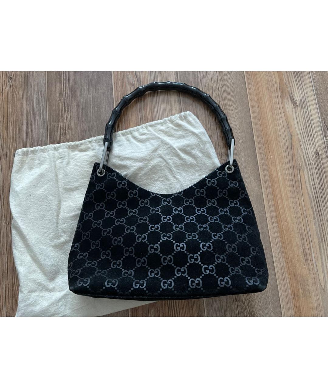 Gucci by Tom Ford Velvet Bamboo Shopper Bag