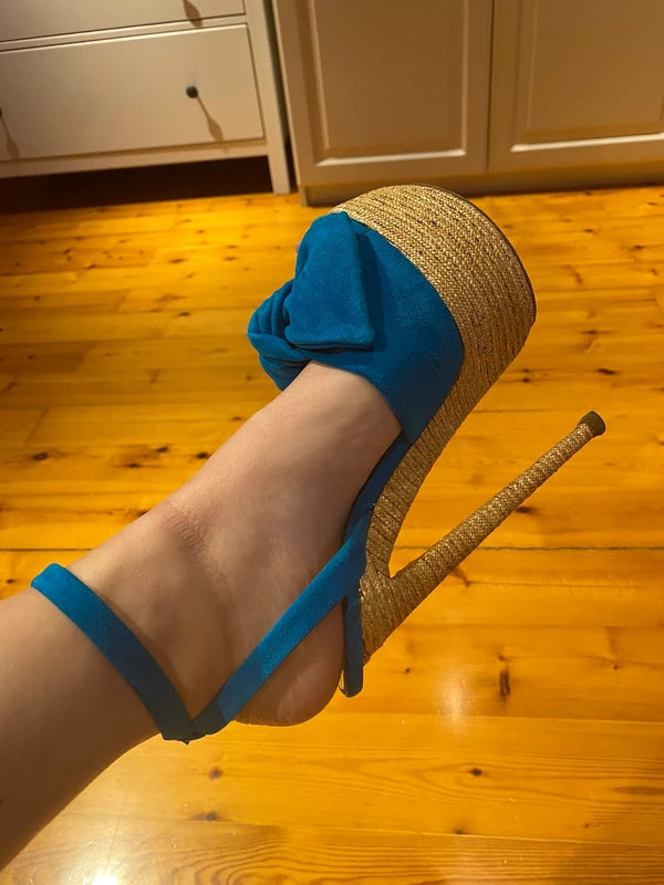 Giuseppe Zanotti Cork Platform Heels - 36