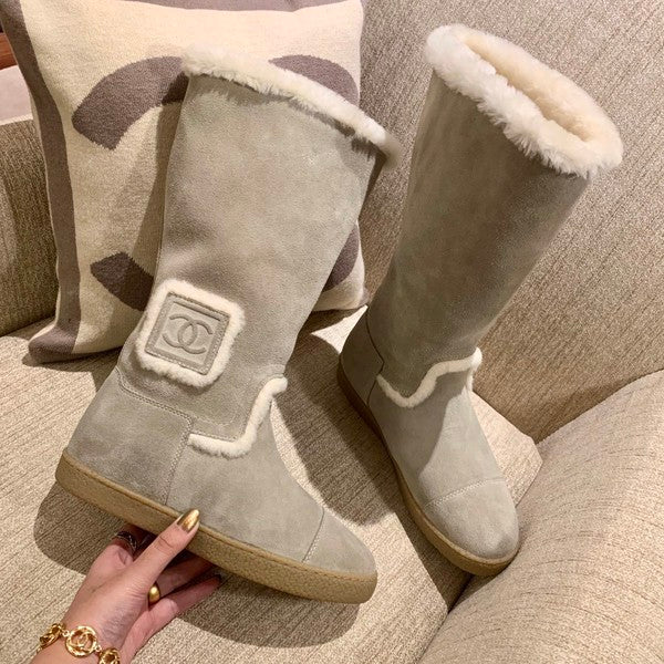 Chanel “Ugg” Shearling Boots - 36
