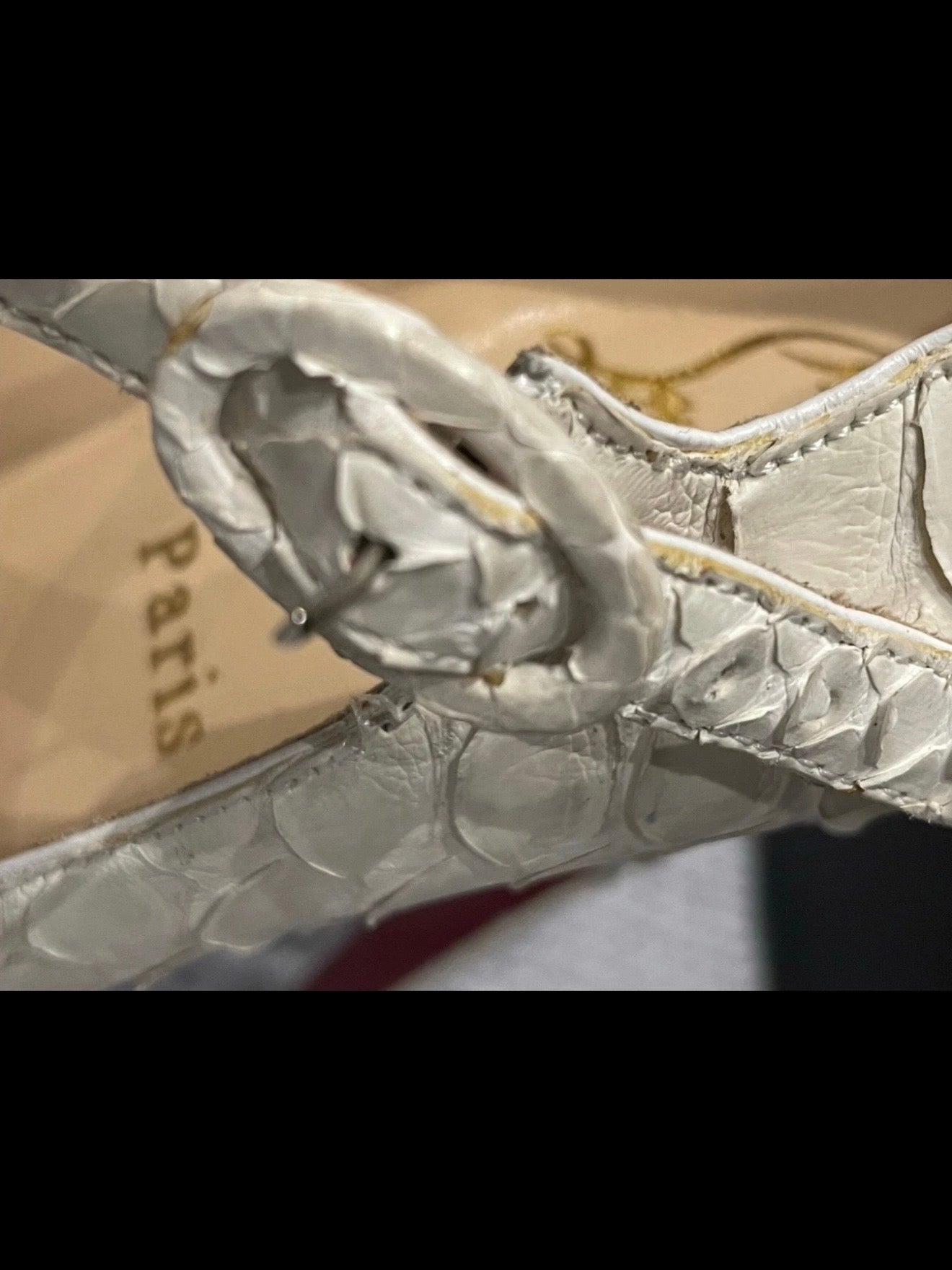 Christian Louboutin Lady Highness Python Heels - 39