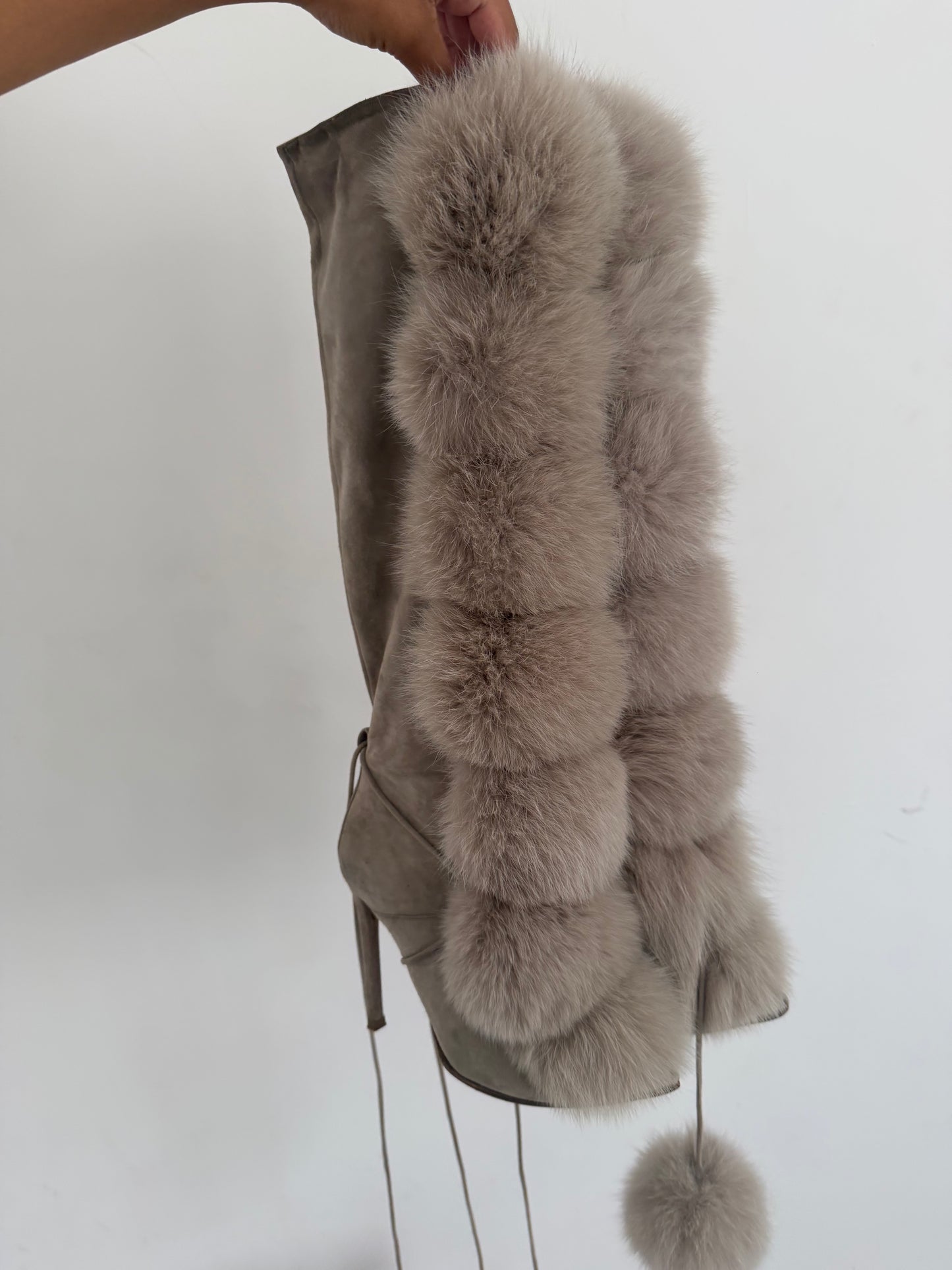 Jimmy Choo Fur Boots - 38/39