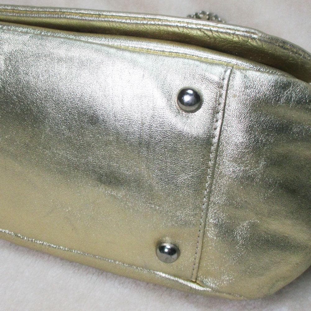 Chanel Gold Shoulder Bag Small