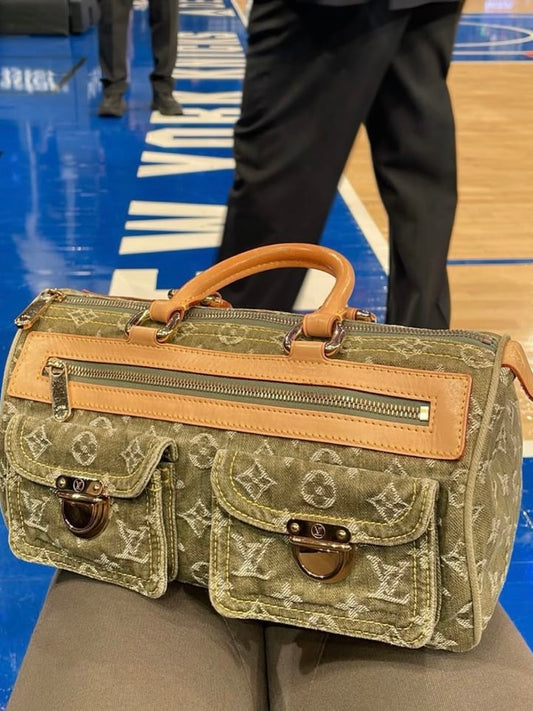 Louis Vuitton Denim Neo Speedy Khaki