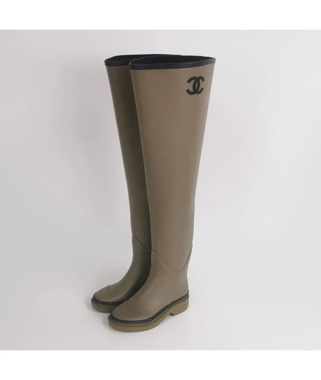 Chanel Thigh High Rain Boots - 36