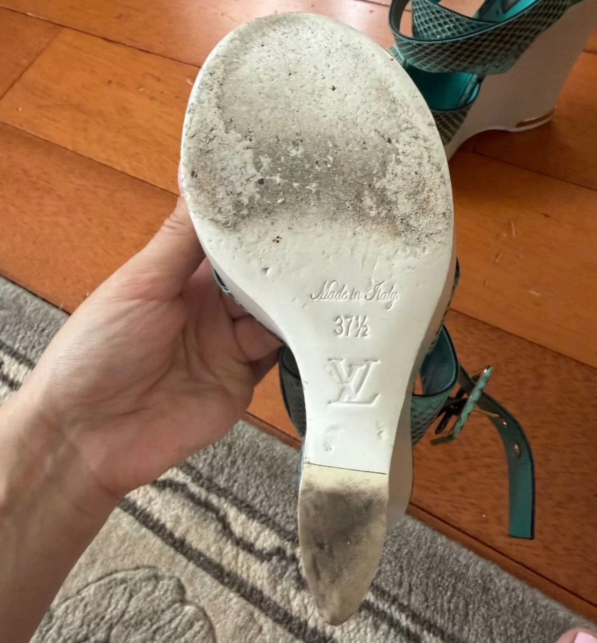 Louis Vuitton Python Wedges - 37.5