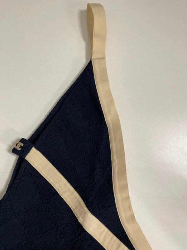 Chanel Terrycloth One Piece Bathing Suit - S
