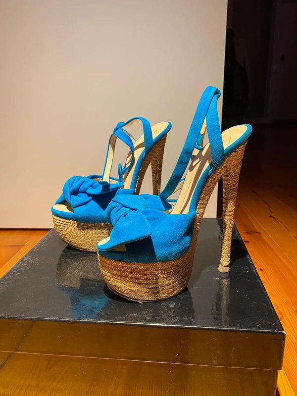 Giuseppe Zanotti Cork Platform Heels - 36