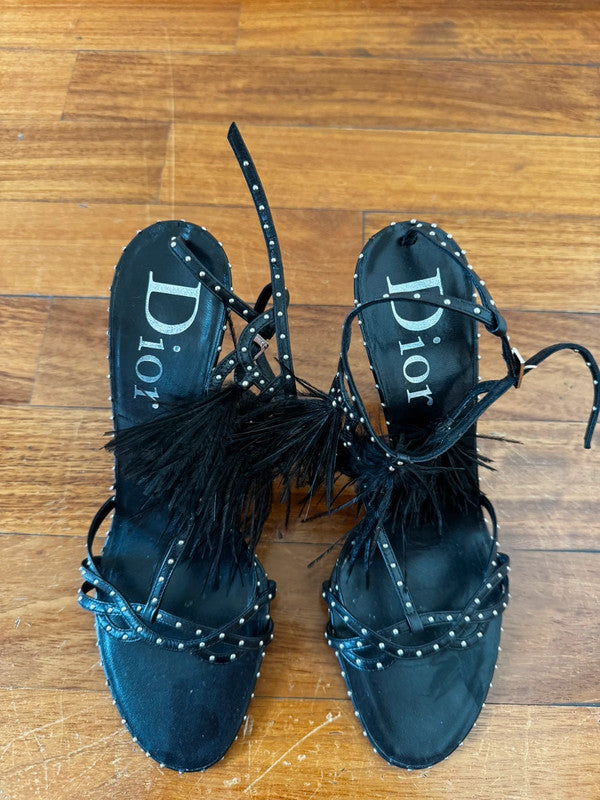 Dior Galliano Feather Heels - 39