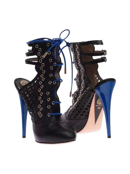 Versace Resort Lace Up Heels Brand New - 41