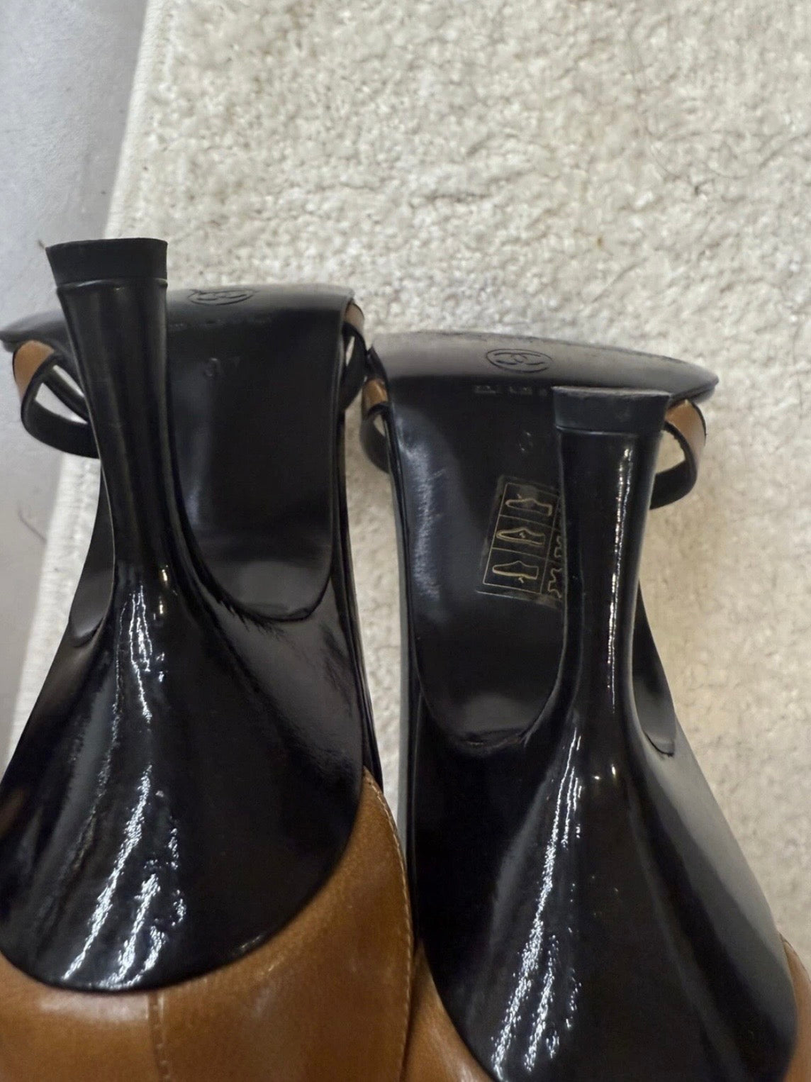 Chanel Charm Rhinestone Heels - 37