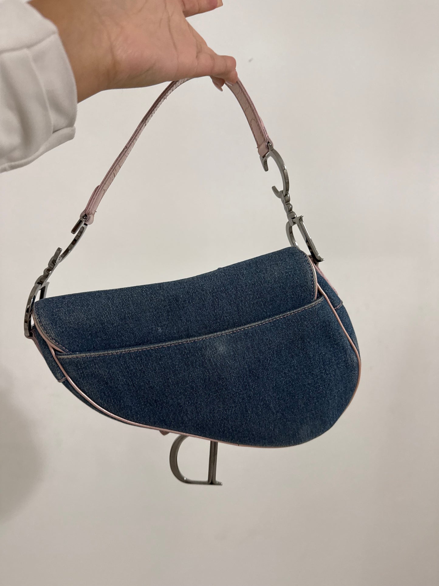 Dior Denim Saddle Bag