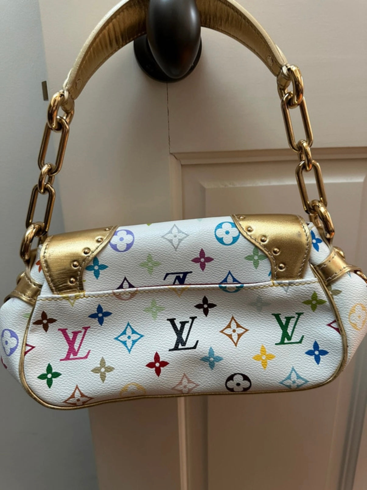 Louis Vuitton Marilyn Bag with Gold Detailing