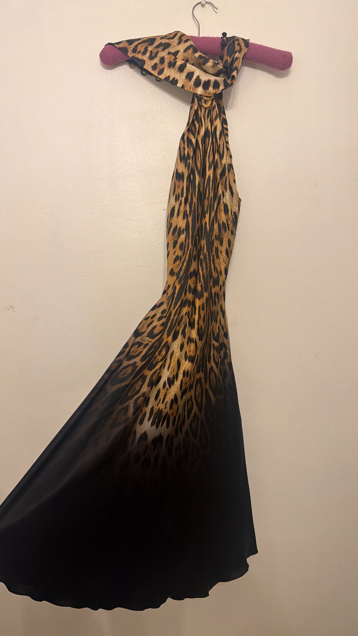 Roberto Cavalli S/S 2002 Silk Leopard Print Dress - S