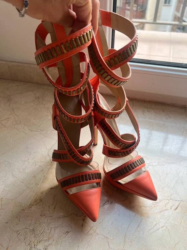 Versace 2013 Studded Gladiator Heel - 38 + 39