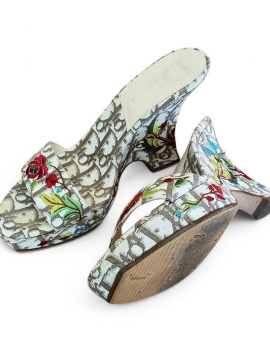 Dior Floral Wedges - 36.5