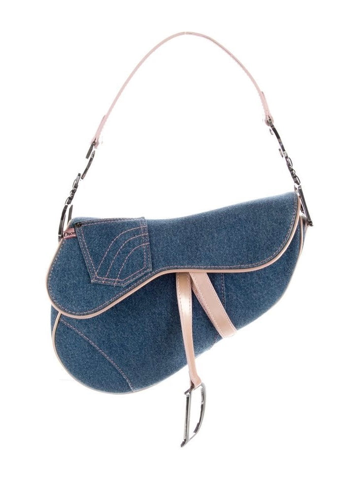 Dior Denim Saddle Bag