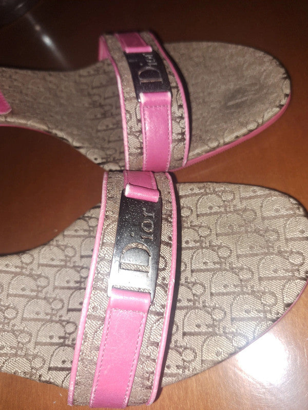 Dior Monogram Kitten Heels - 40