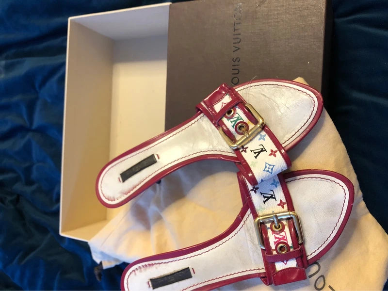 Louis Vuitton x Takashi Murakami Kitten Mules - 37