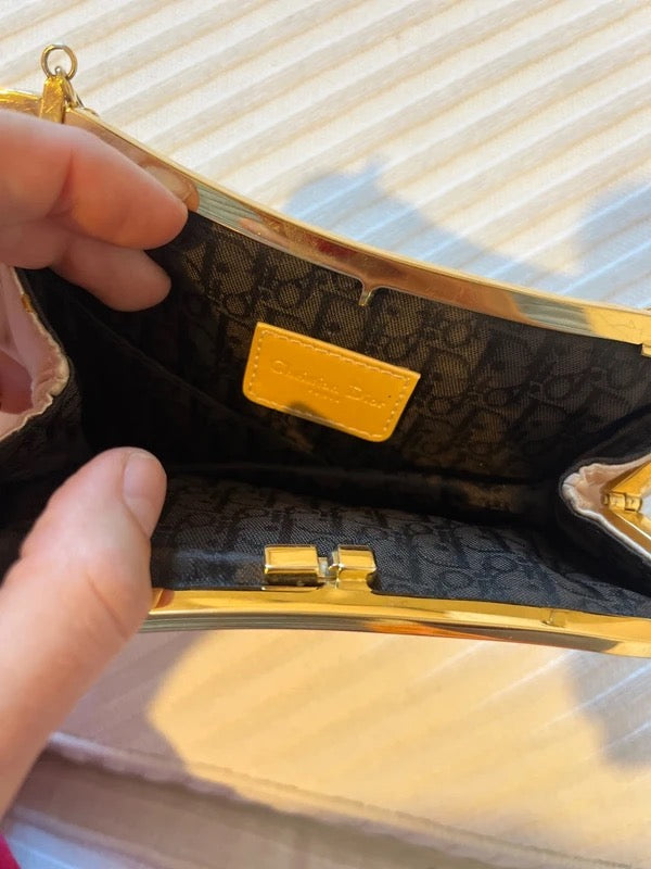 Dior Satin Mini Saddle Bag