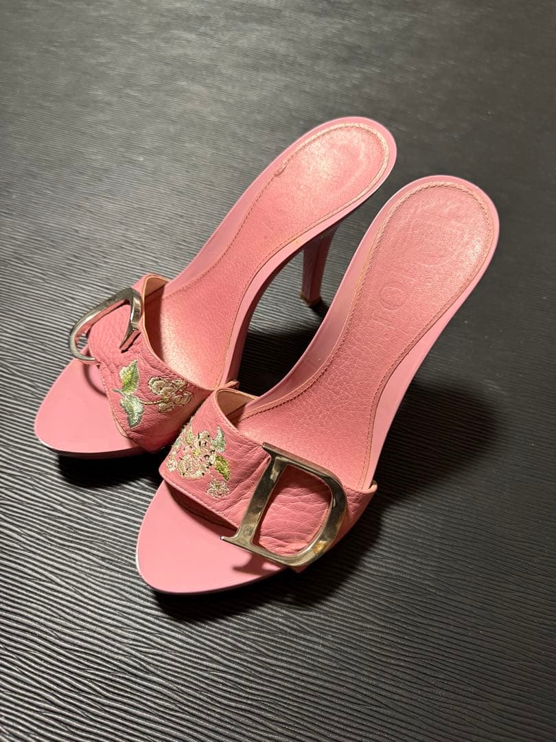 Dior Galliano Floral Mules - 35.5/36
