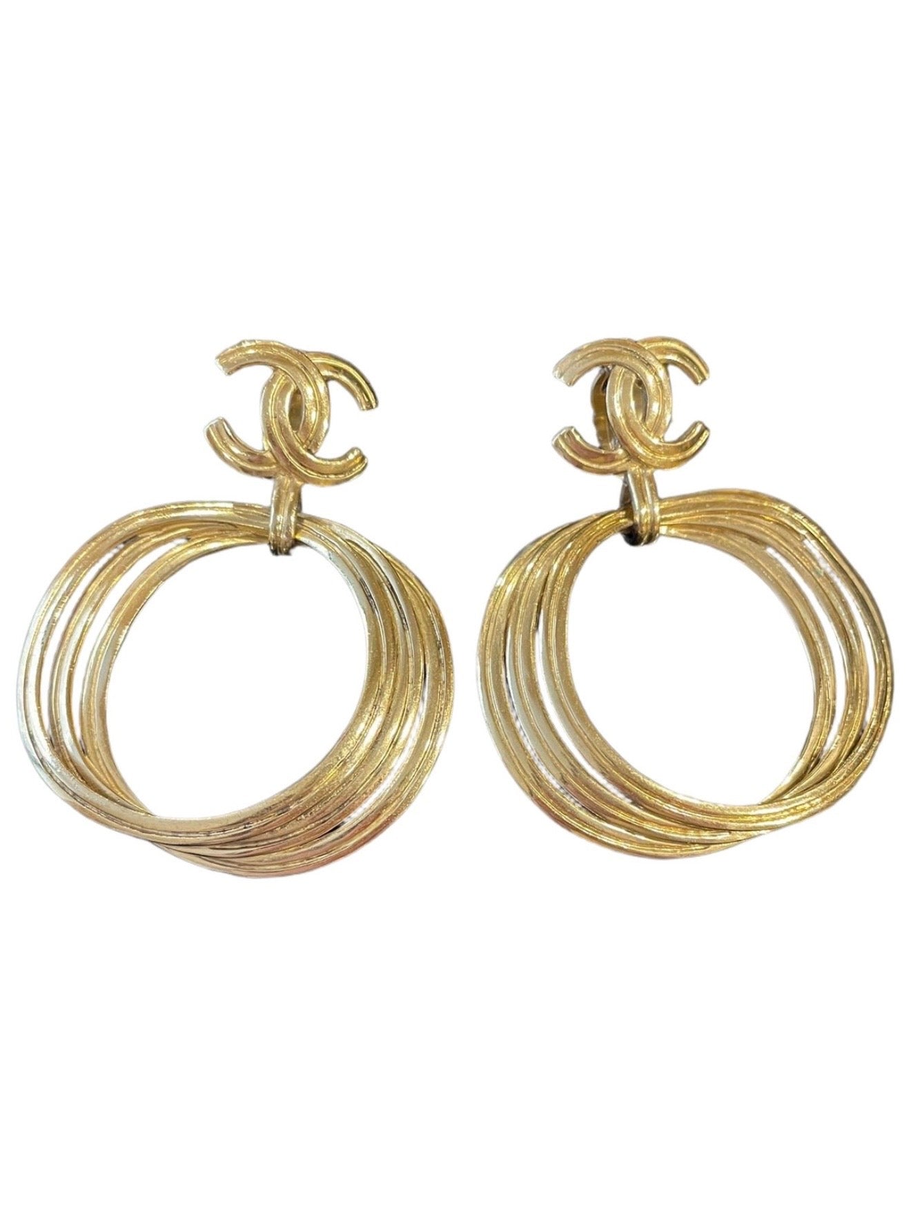 Chanel 1990s CC Earrings