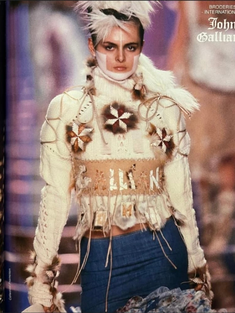 John Galliano SS 2002 Fur Belt - S
