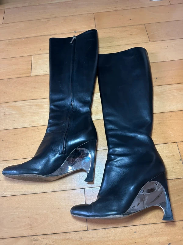 Dior by Raf Simons Mirror Wedge Heel - 37