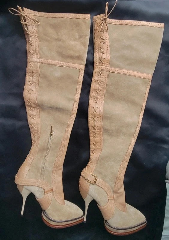 Dior by Galliano Runway Boots Brand New  - 41