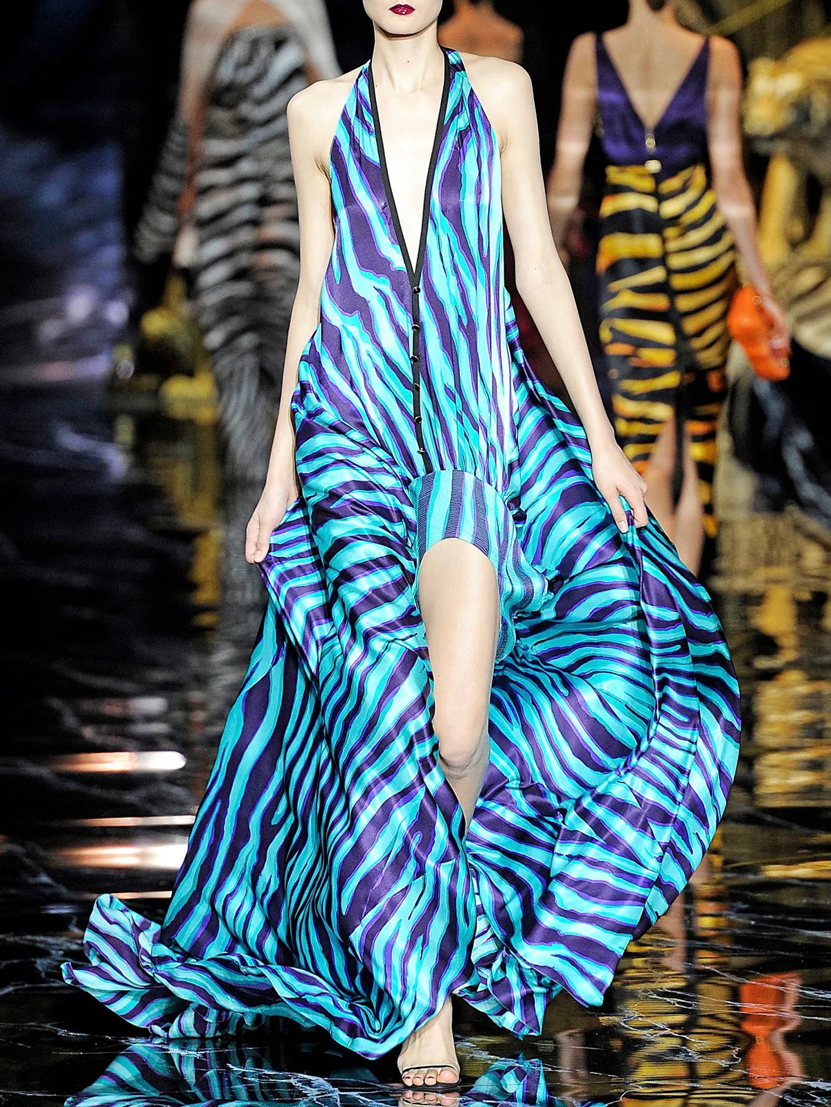 Louis Vuitton 2011 Runway Zebra Print Dress - XS/S