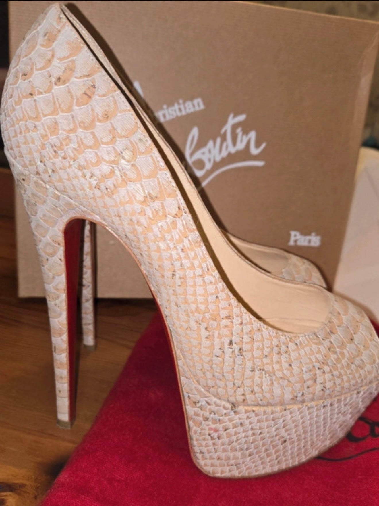Christian Louboutin Python Heels - 40