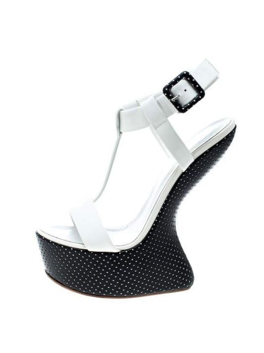 Giuseppe Zanotti Polka Dot T-strap Wedge Heel - 37.5