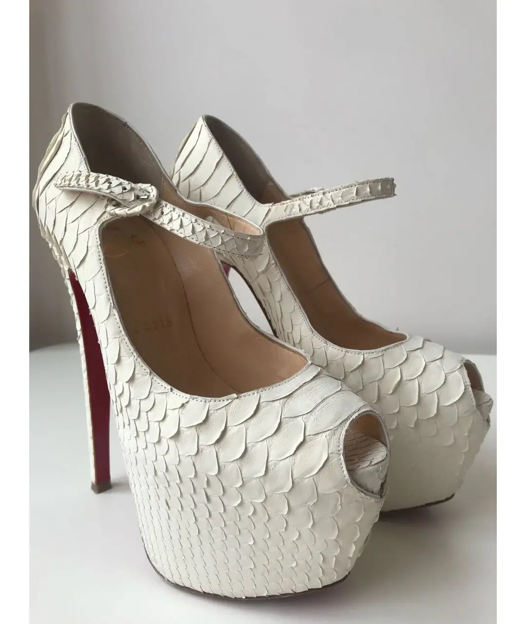 Christian Louboutin Lady Highness Python Heels - 36.5