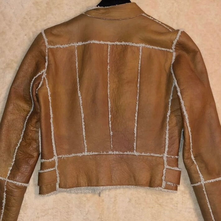 Dior Shearling Moto Jacket - S