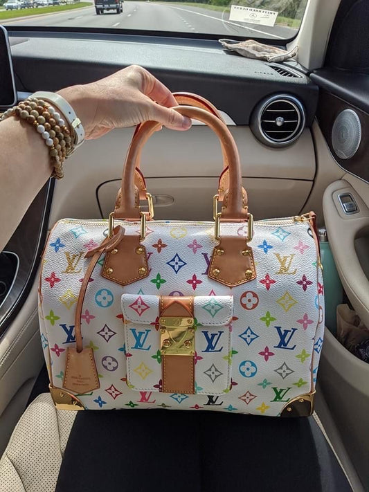 Louis Vuitton x Takashi Murakami Speedy 30 Bag