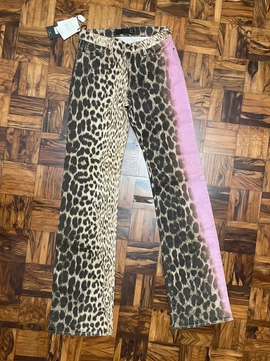 Roberto Cavalli Leopard Print Jeans - S