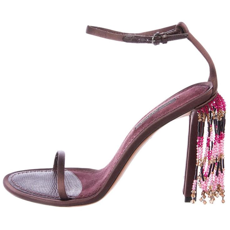 Louis Vuitton 2011 Runway Beaded Chandelier Heels Brand New - 38.5