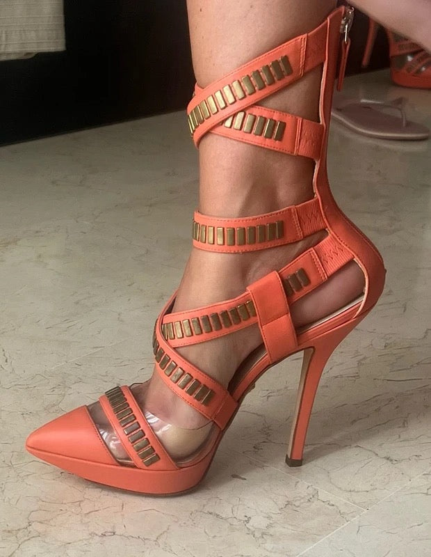 Versace 2013 Studded Gladiator Heel - 38 + 39