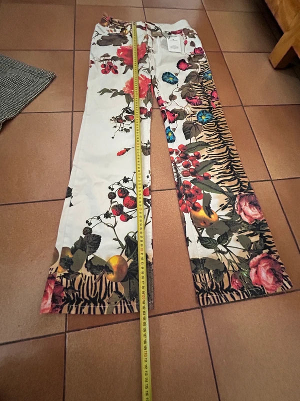 Cavalli Floral Tiger Jeans Brand New  - S