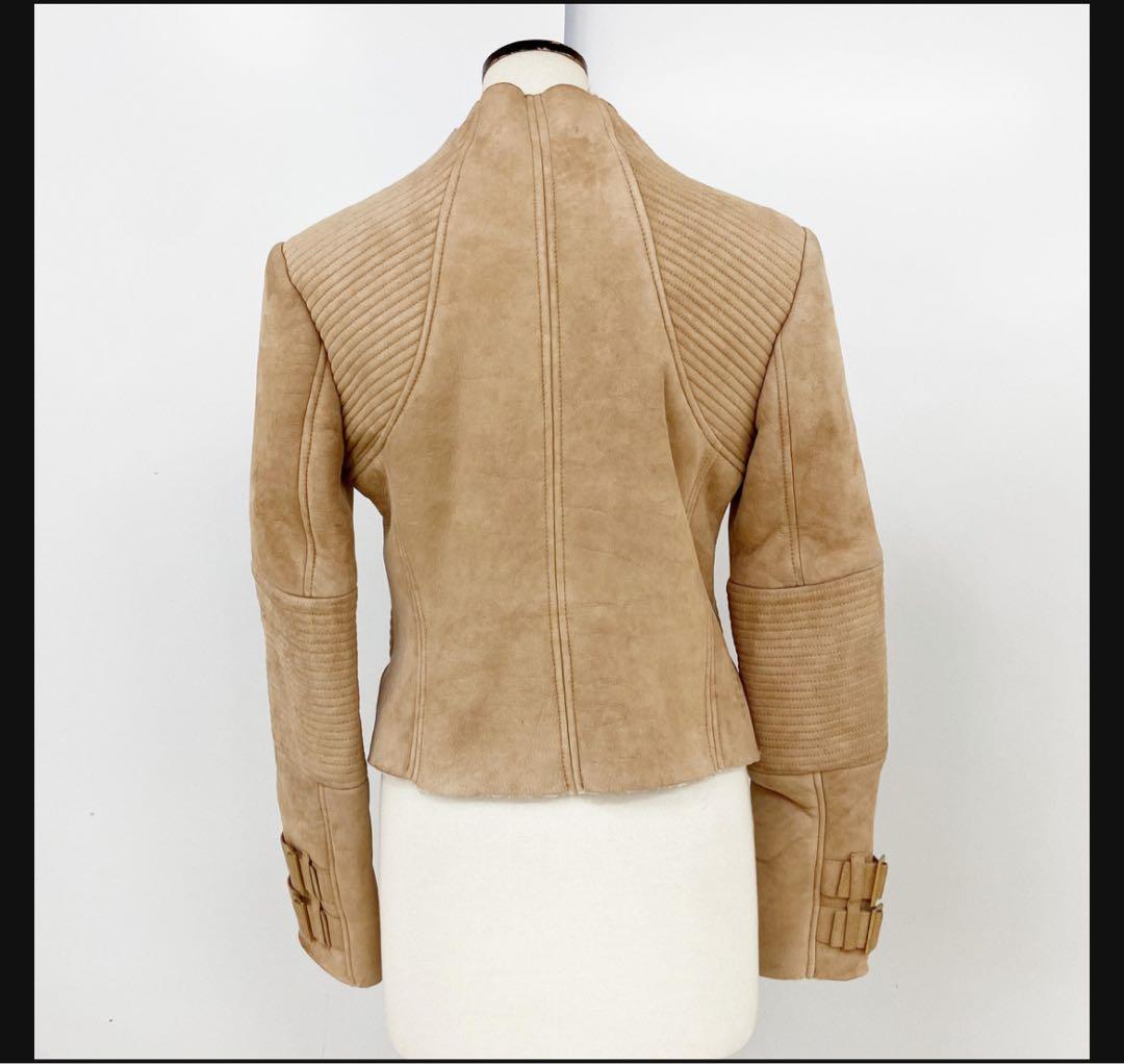 Gucci by Tom Ford Shearling Moto Jacket  - S
