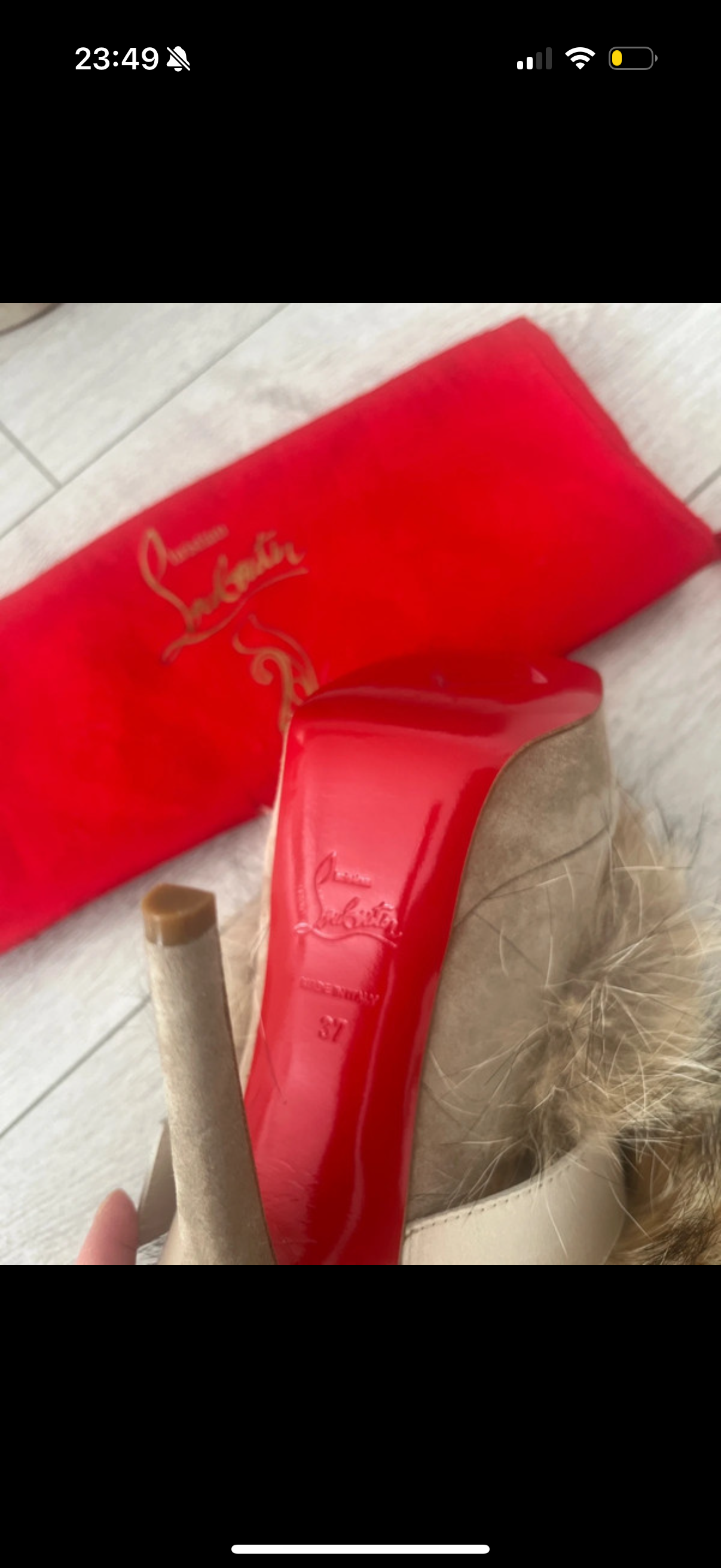 Christian Louboutin Toundra Fur Boots Brand New - 37
