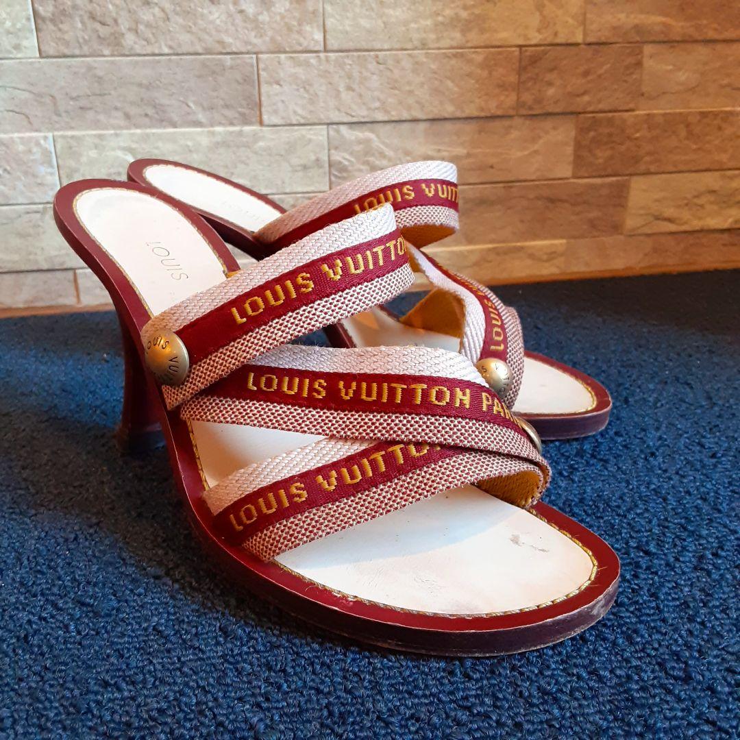 Louis Vuitton Strappy Logo Mule - 35.5/36.5