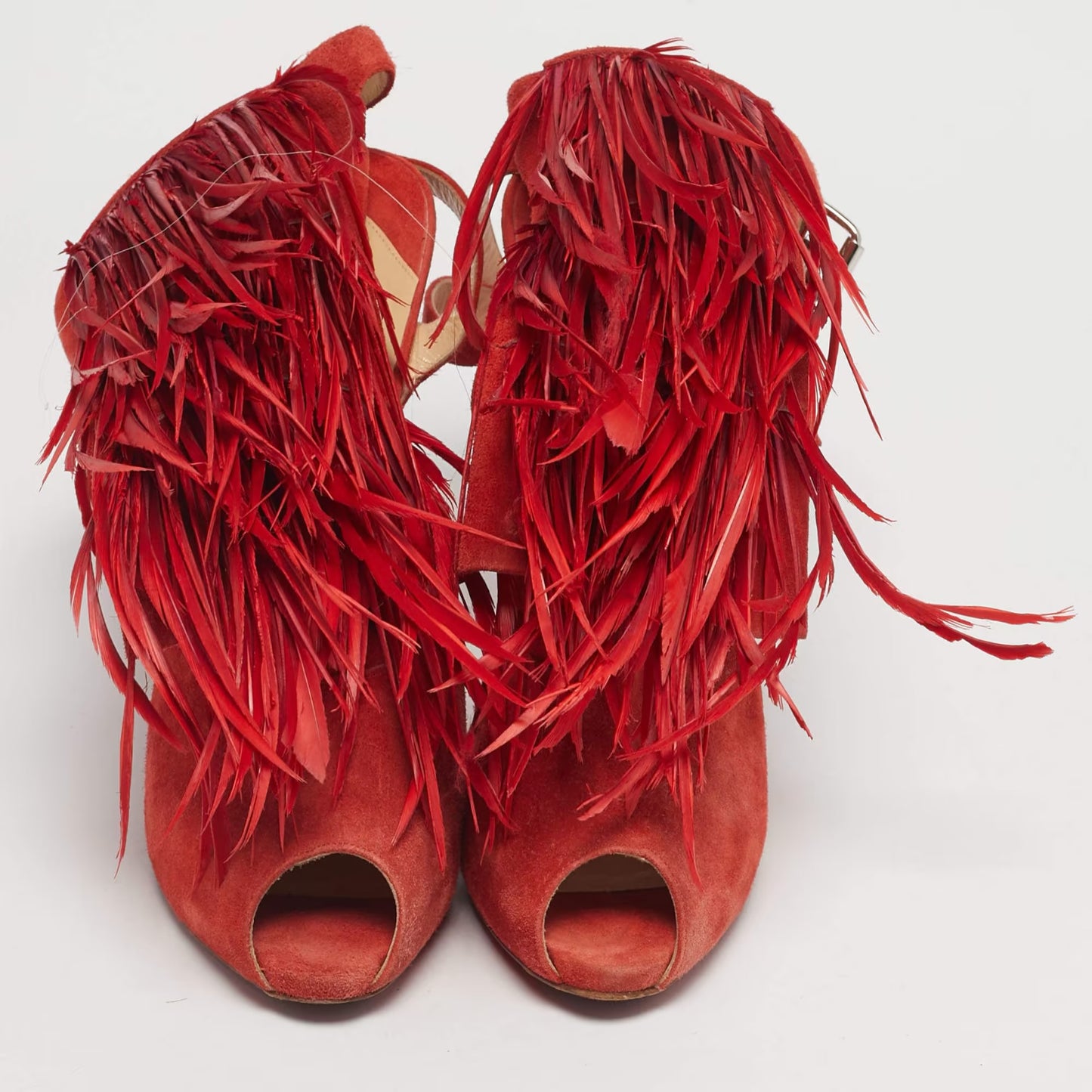 Christian Louboutin Feather Heels Red - 40/40.5