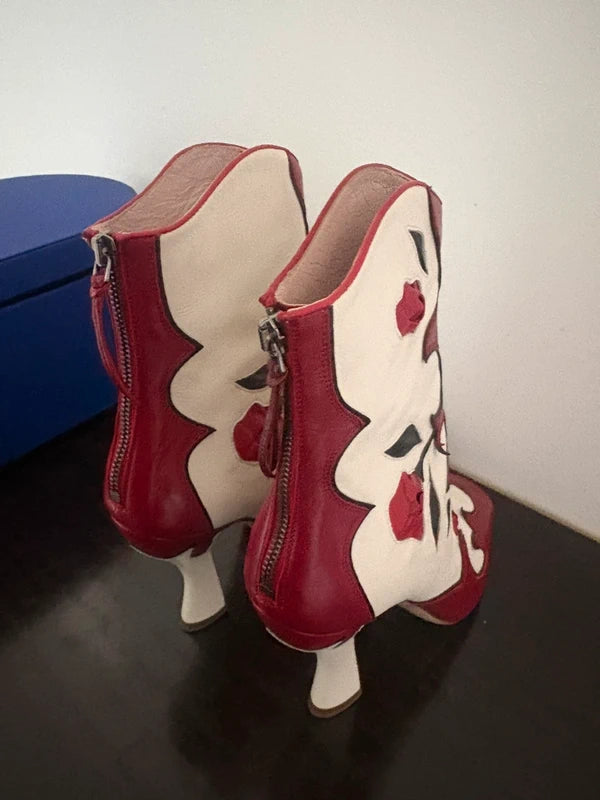 Miu Miu 2012 Roses Ankle Boots - 39