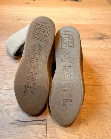 Chanel “Ugg” Shearling Boots - 38